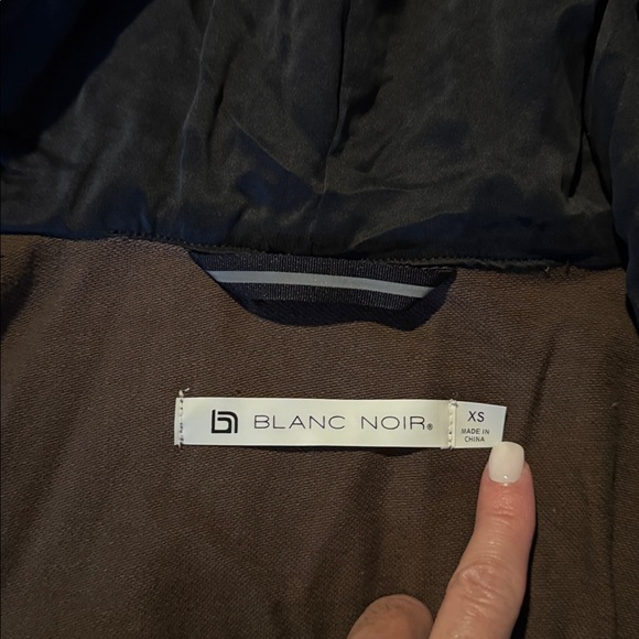 Blanc Noir Army Green and Black Jacket - Picture 7 of 8